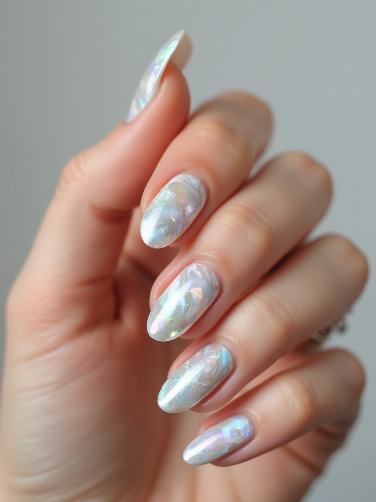 opalescent micro brushed pearlescent shimmer