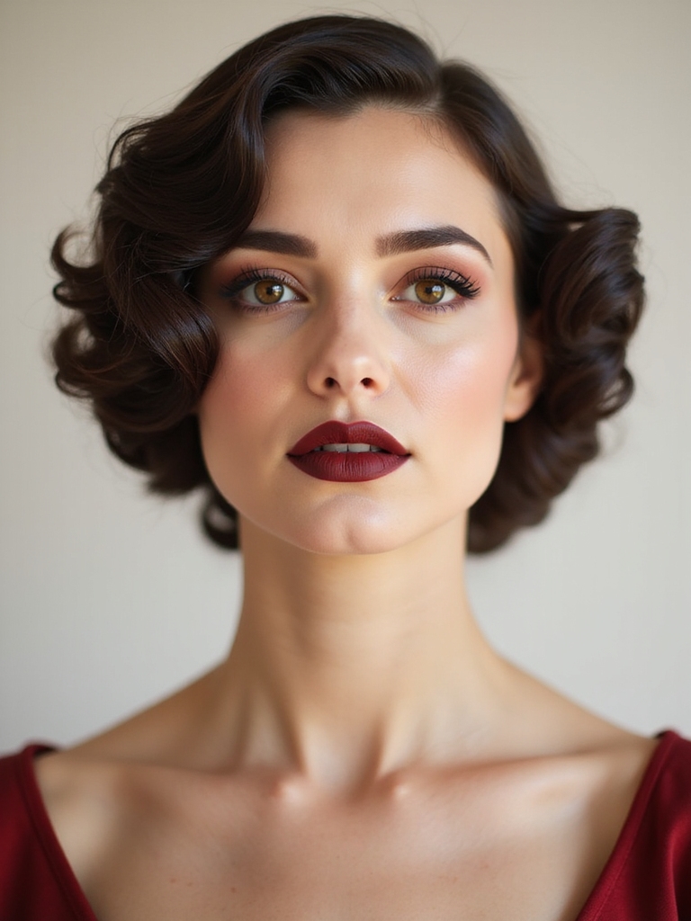 ox blood lacquered dramatic lips