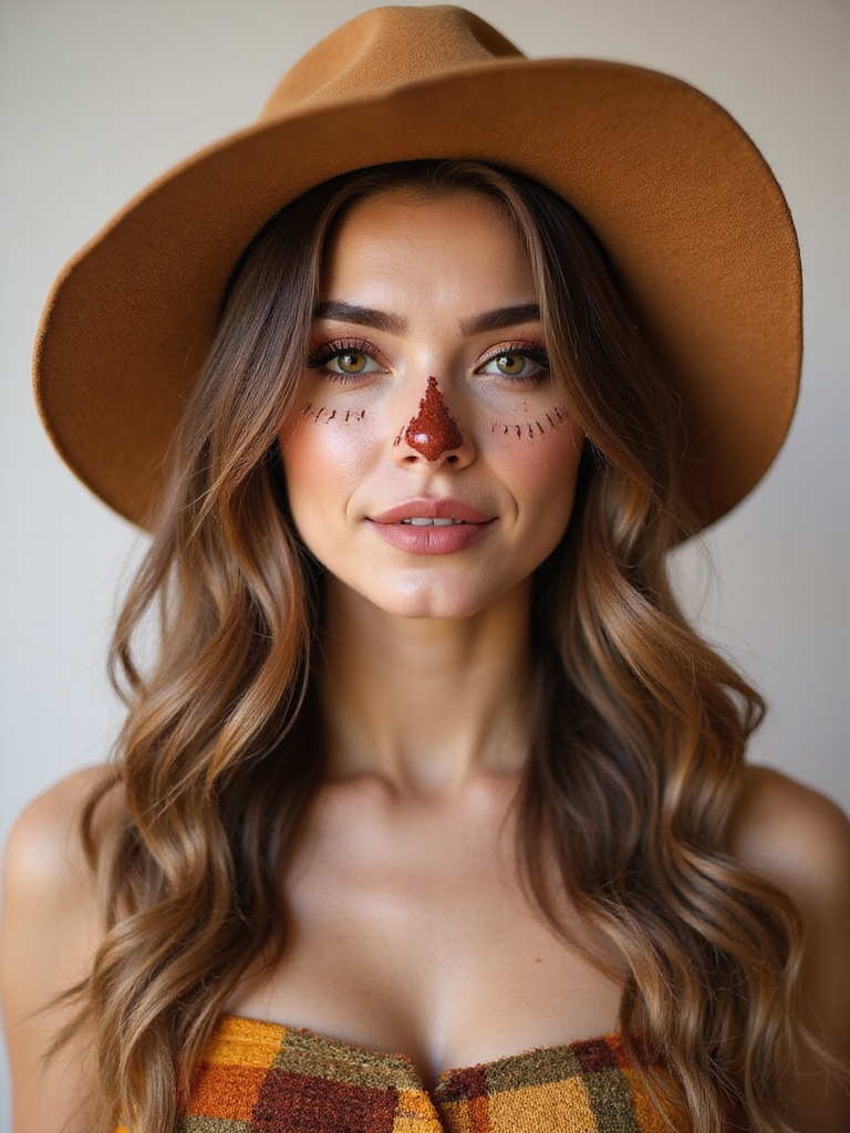 patchwork scarecrow country charm