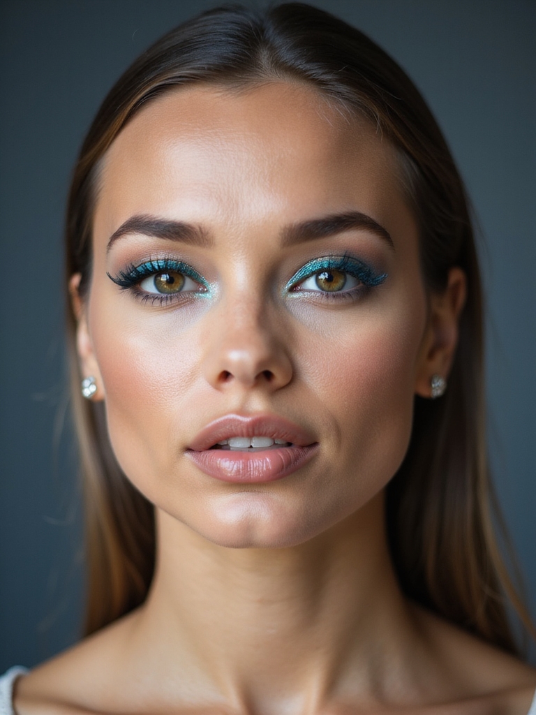 peach and colored underliner touch