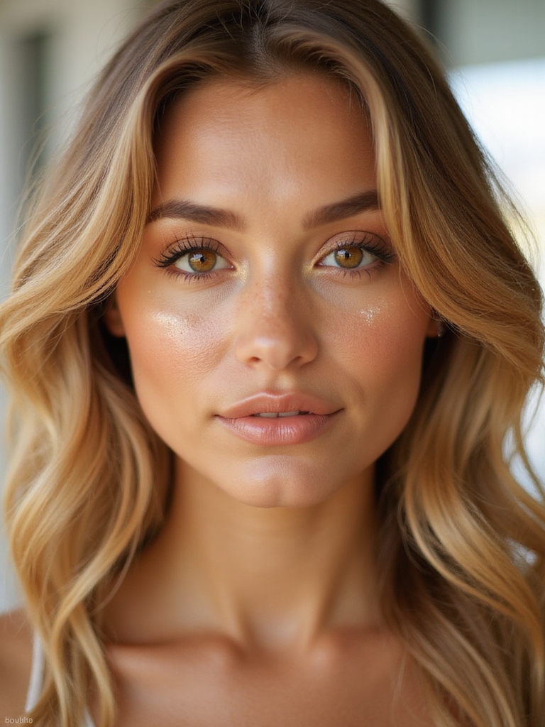 peachy nude sun kissed glow