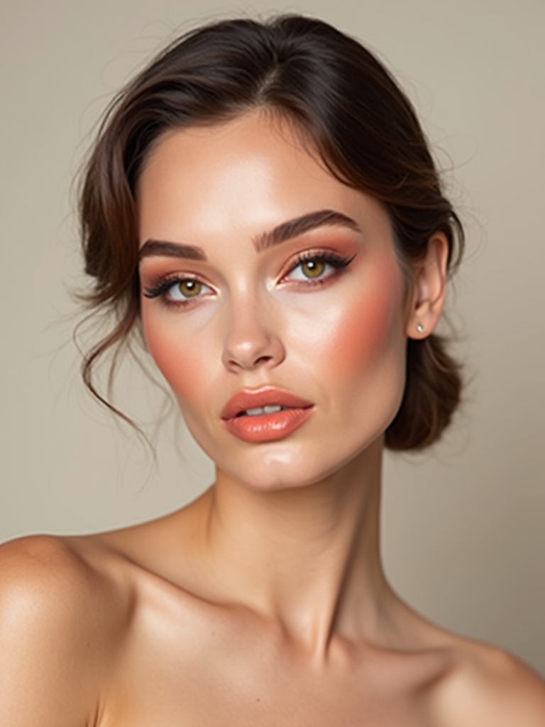 peachy satin lit dewy skin
