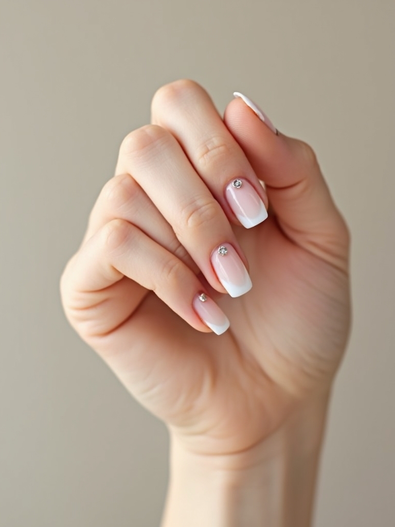 pearly sheer with gem