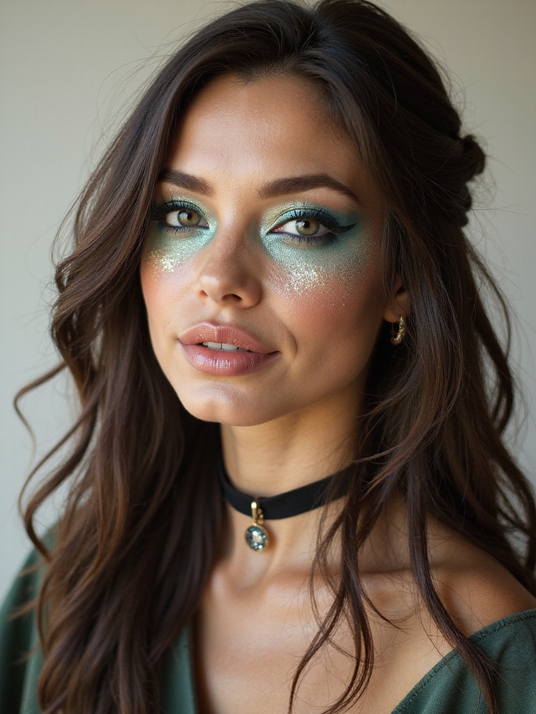 pearly teal iridescent sea kissed