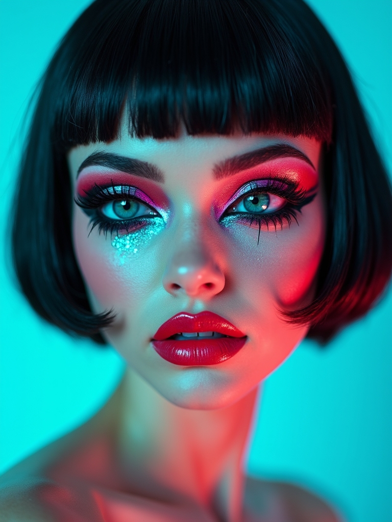 pixel shifted pastel doll glitch