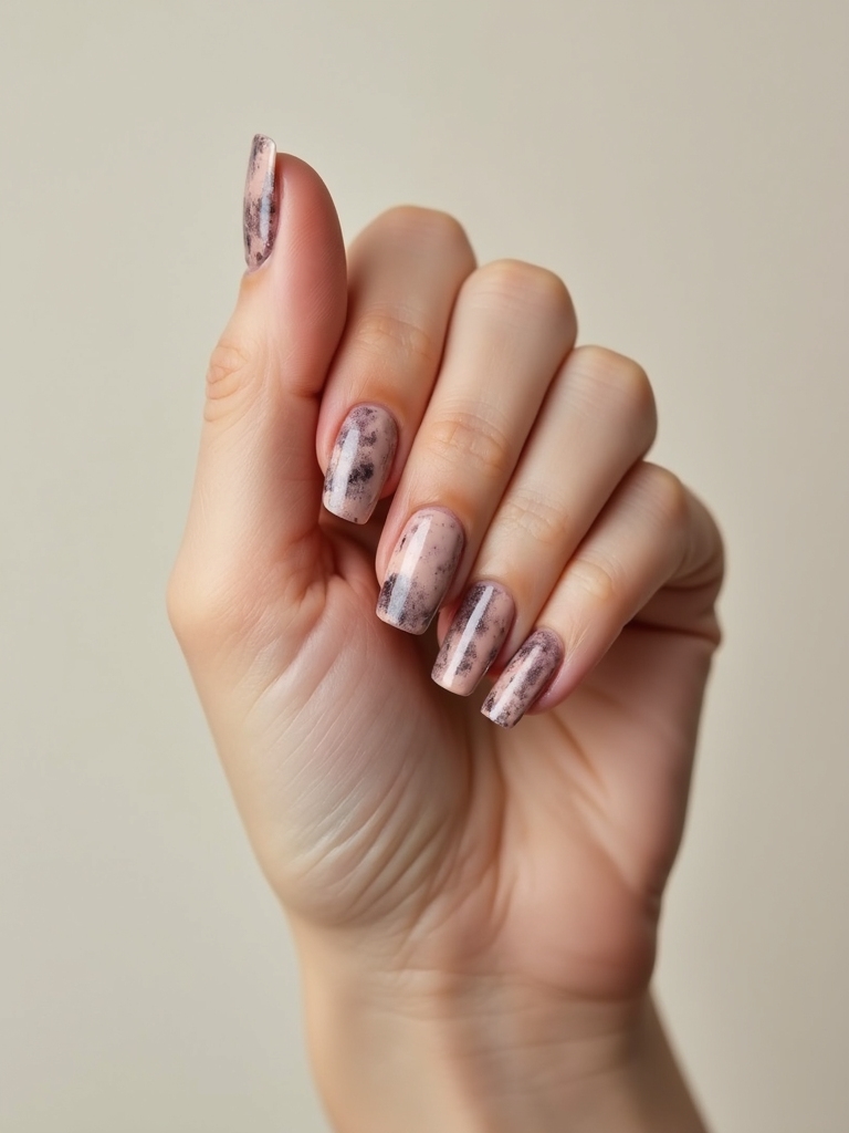 playful bold brushstroke nailart