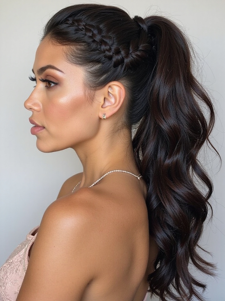 playful elegant braided hairstyle