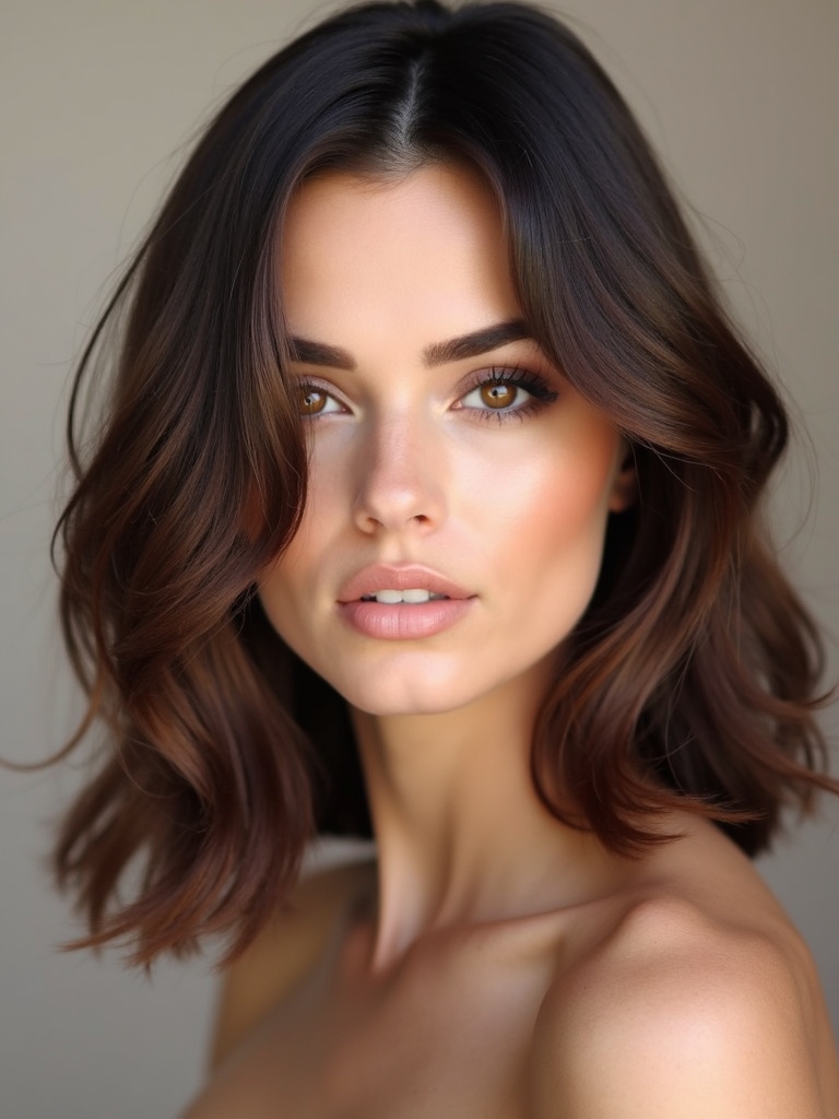 playful outward flip hairstyle