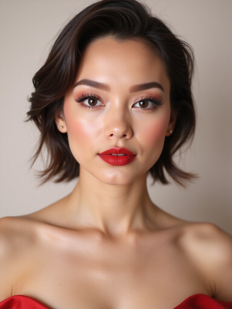 plush ombr crimson lips