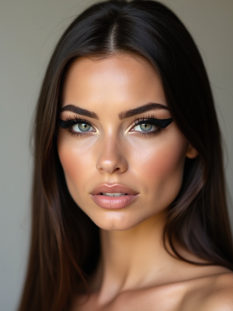 precise step by step winged eyeliner