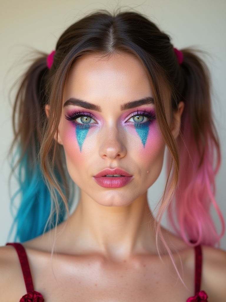 prismatic rave ready holographic makeup