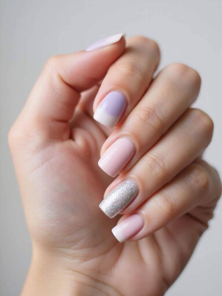 prom nails matching dress