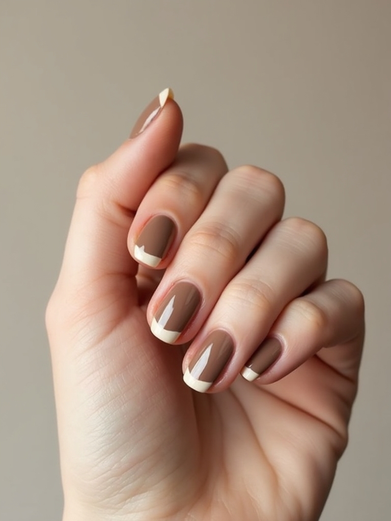quiet luxe cocoa manicure