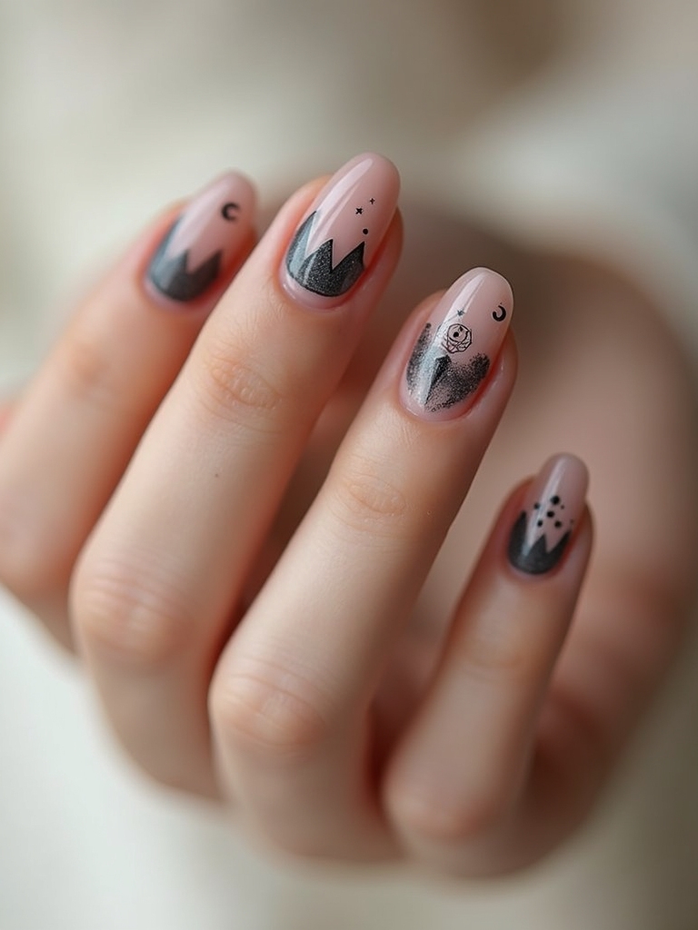 razor thin moonlit sigil nails