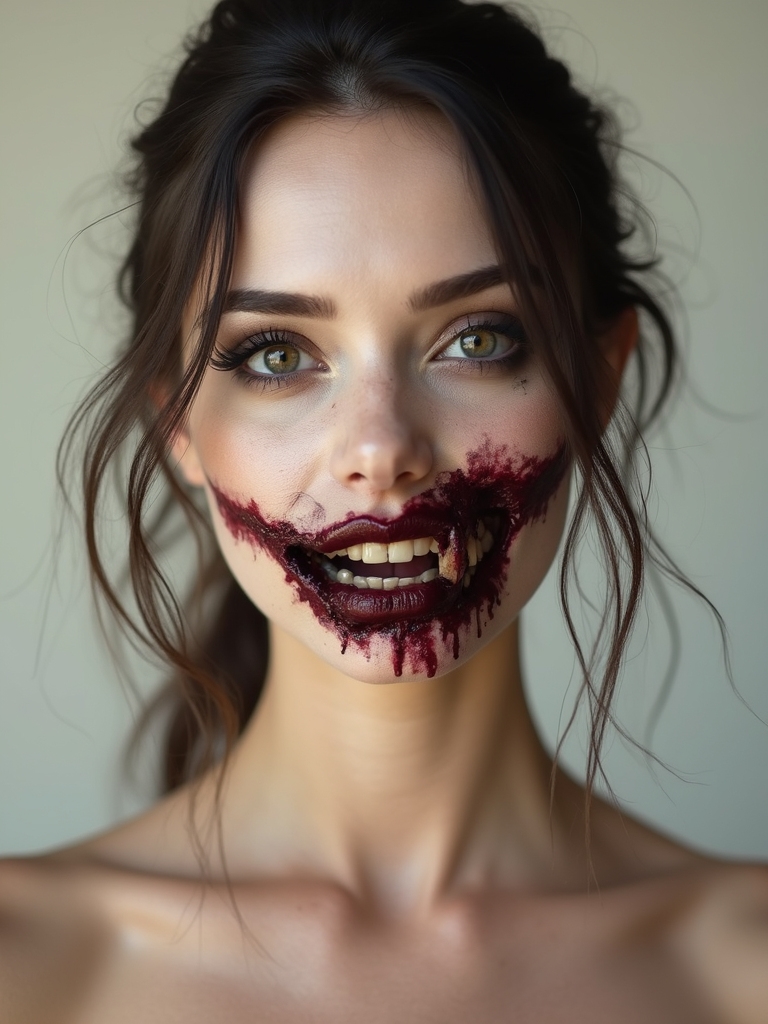 realistic split skin jaw prosthetic