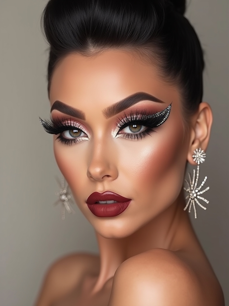 rhinestone wing dramatic lashes