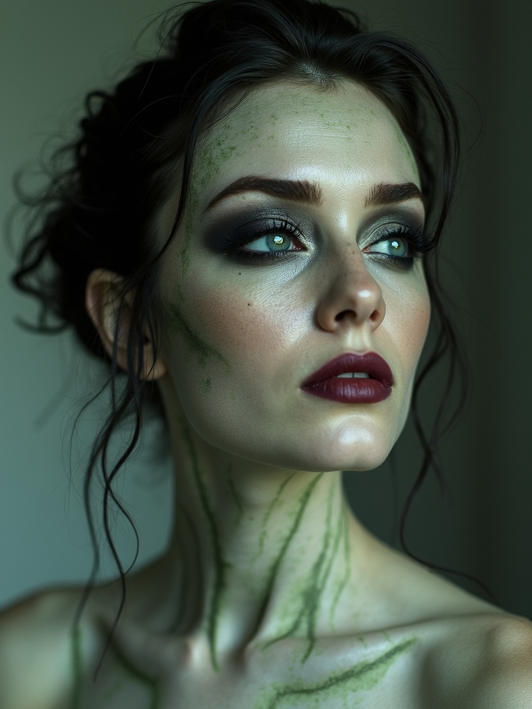 romantic decay with porcelain pallor