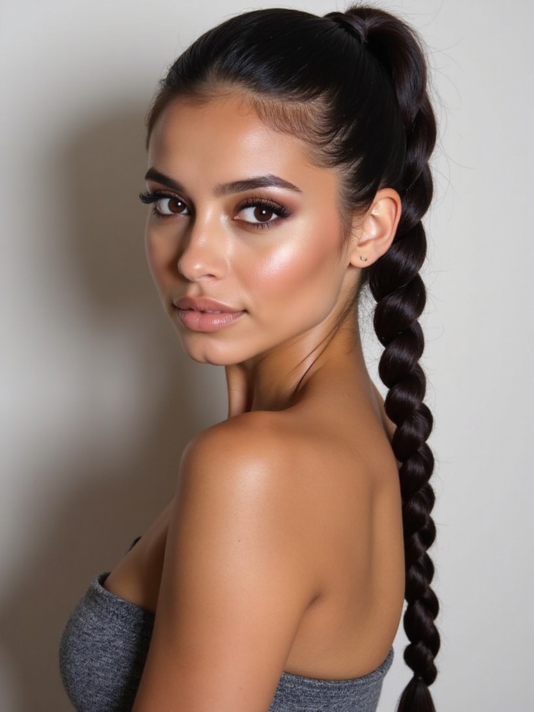 rope braid ponytail tutorial