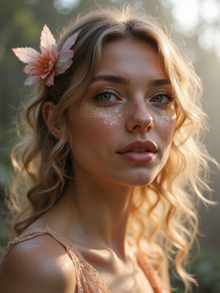 rose gold dewy romantic glow