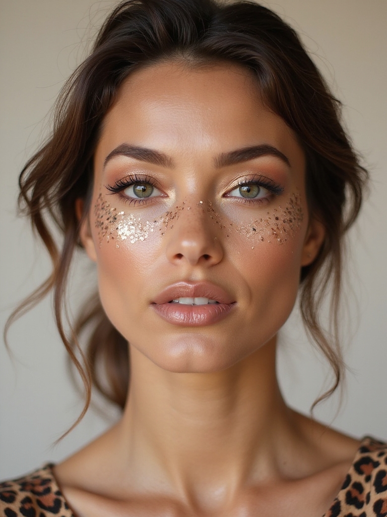 rose gold leopard daytime shimmer