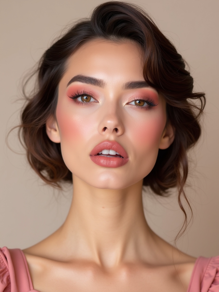 rosy monochrome creamy tint