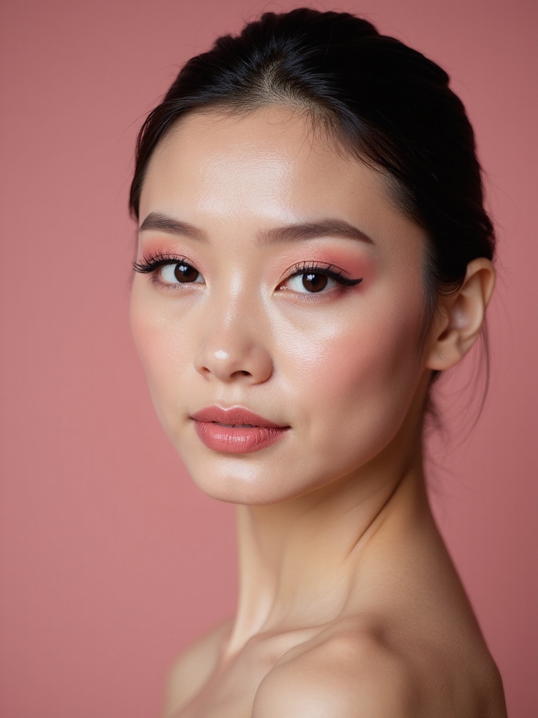 rosy monochrome lid and lip