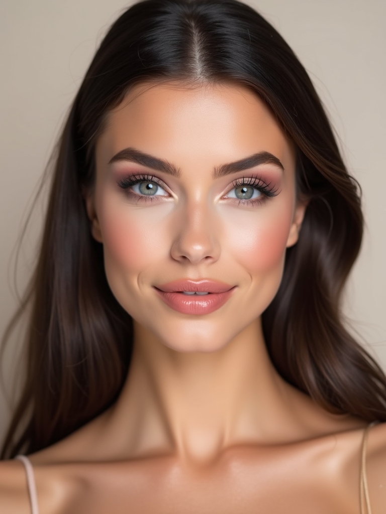 rosy monochrome soft focus makeup