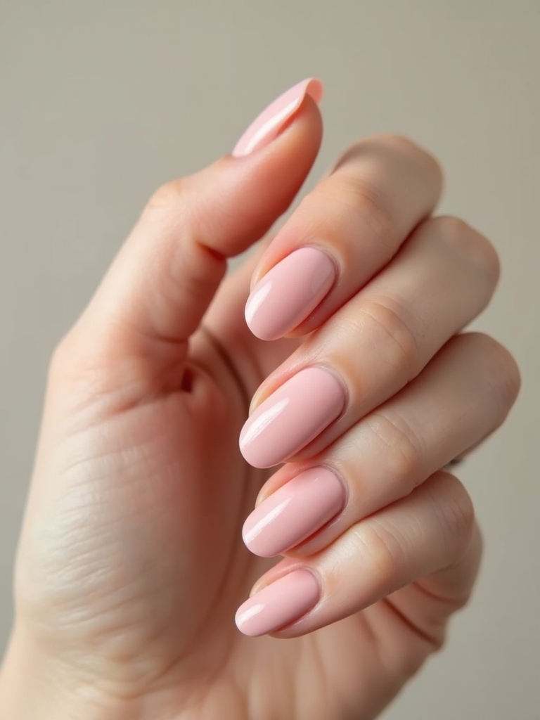 rosy nude short squoval