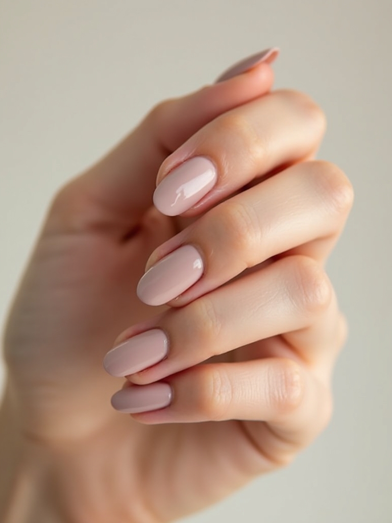 satin matte nails matching gown