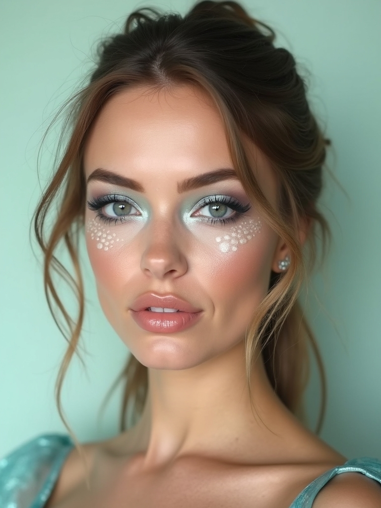 seafoam pastel cut crease