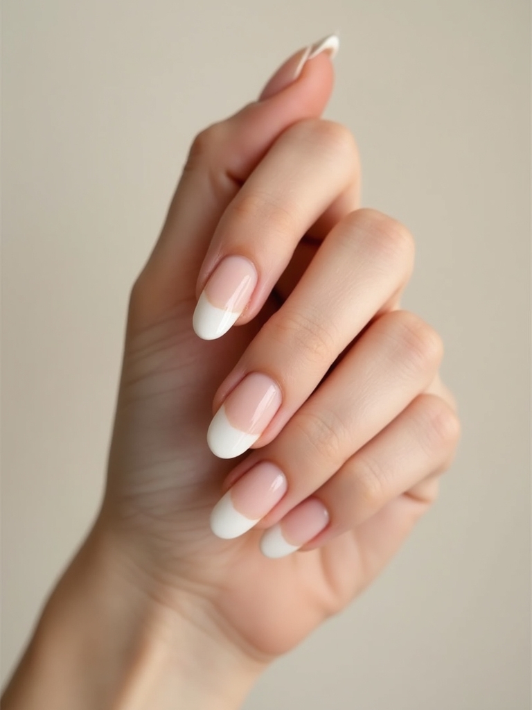 seamless nude gradient manicure