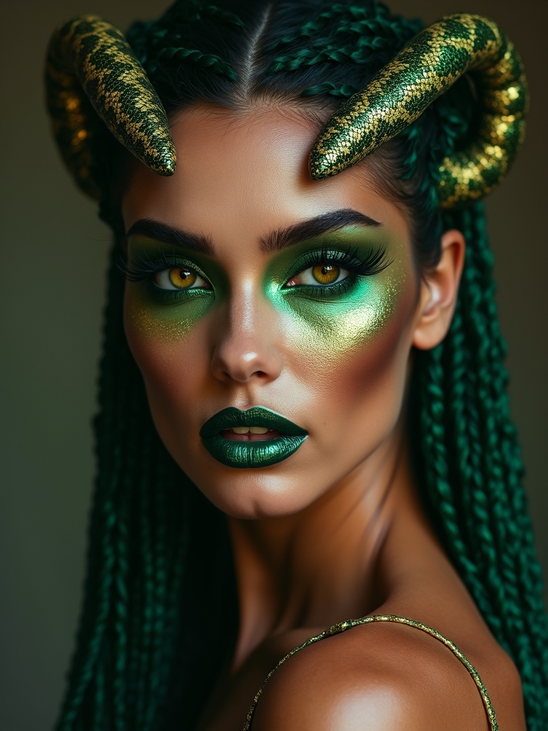 serpentine glamorous venomous gaze