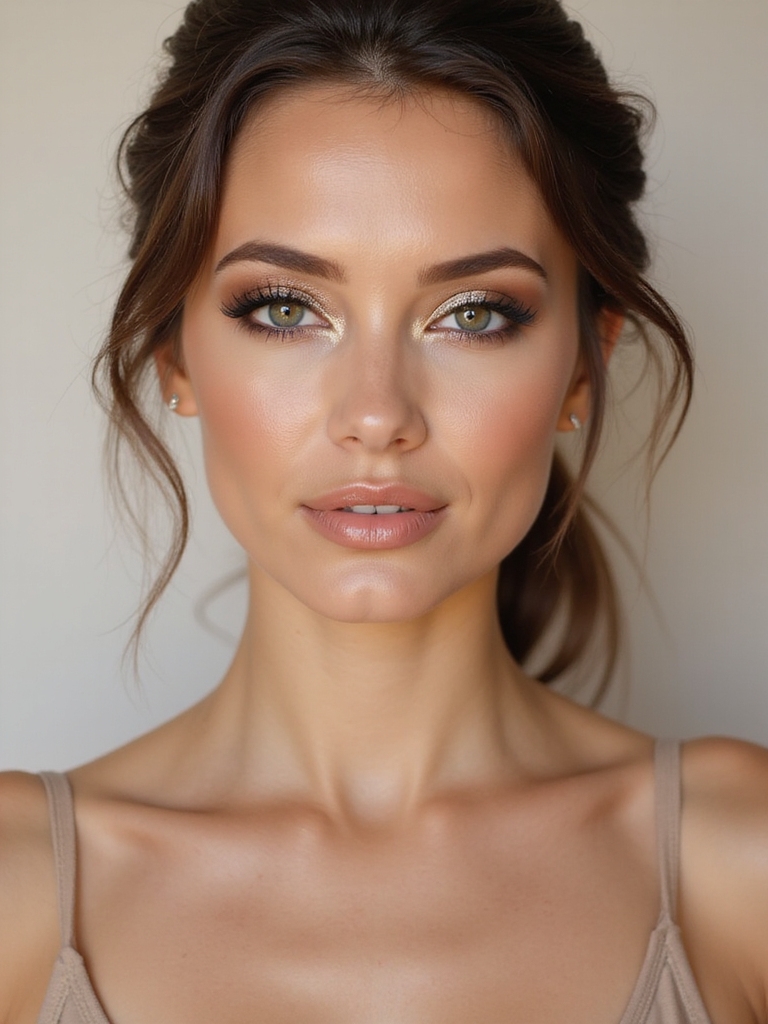 sharp cut crease disco shimmer