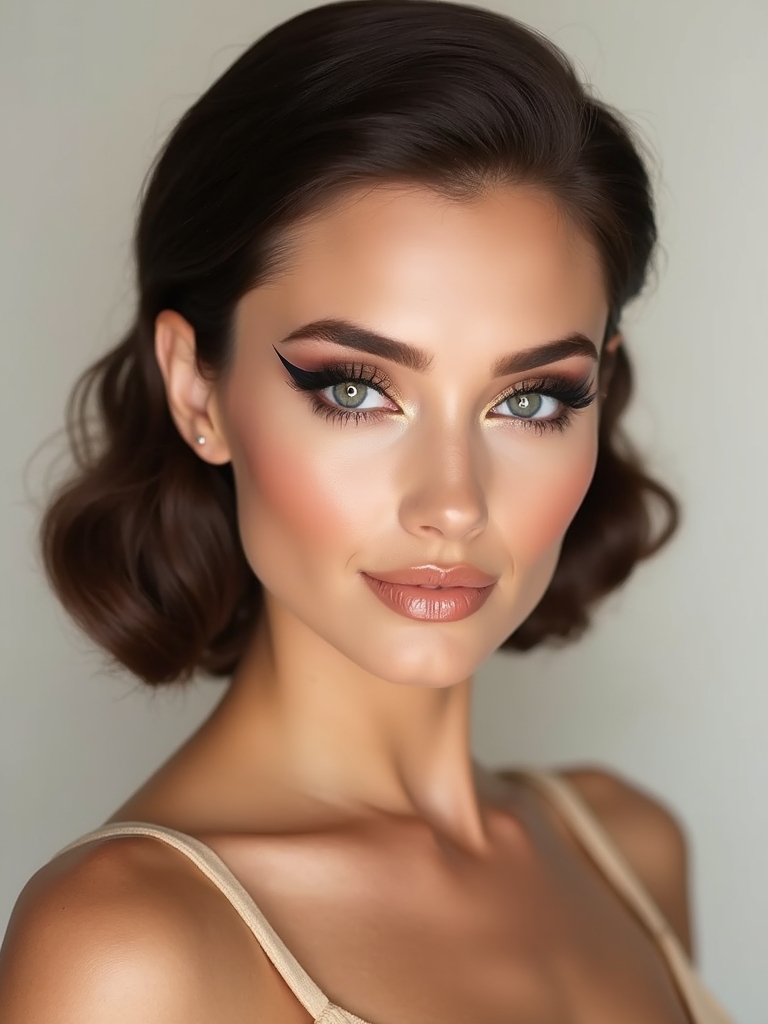 sharp defined floating crease