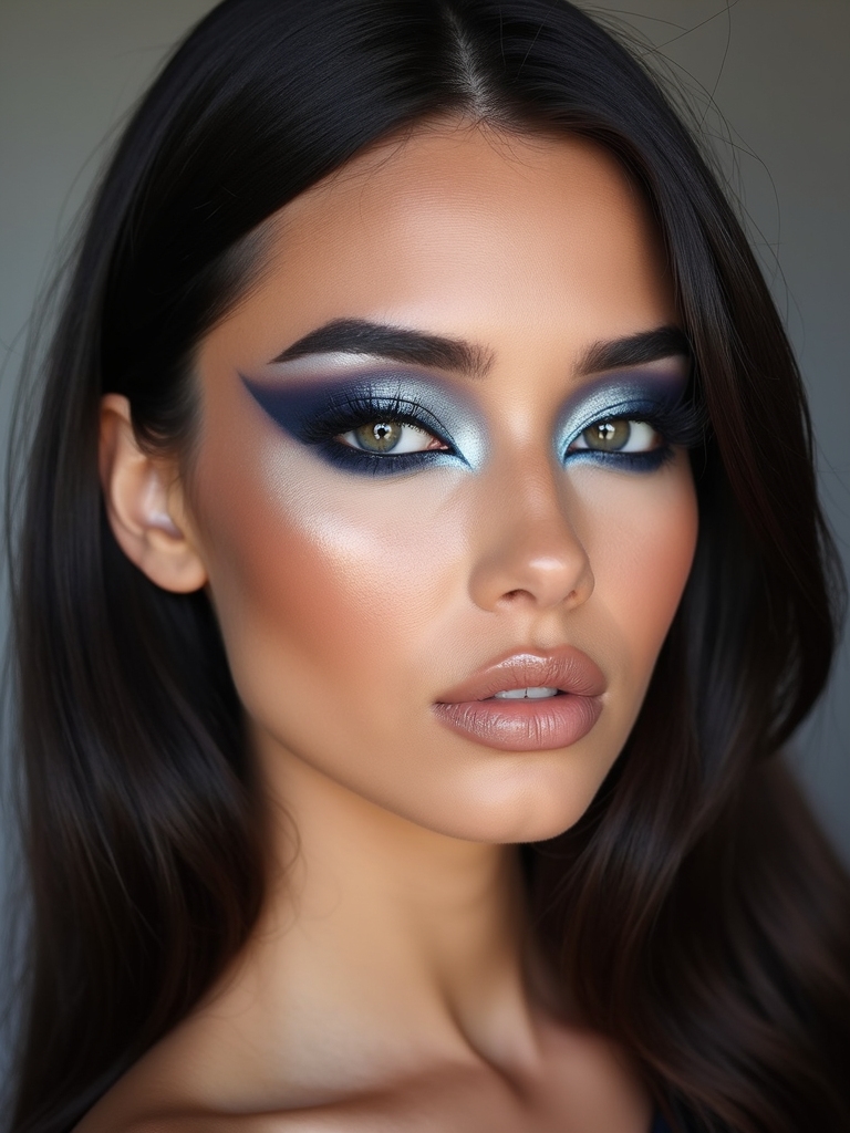 sharp navy cut crease