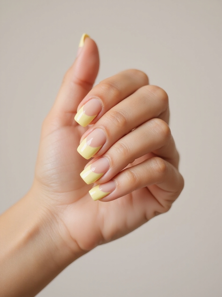 sheer base lemon tips