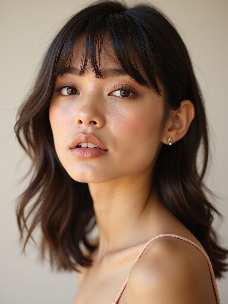 sheer dewy freckled skin