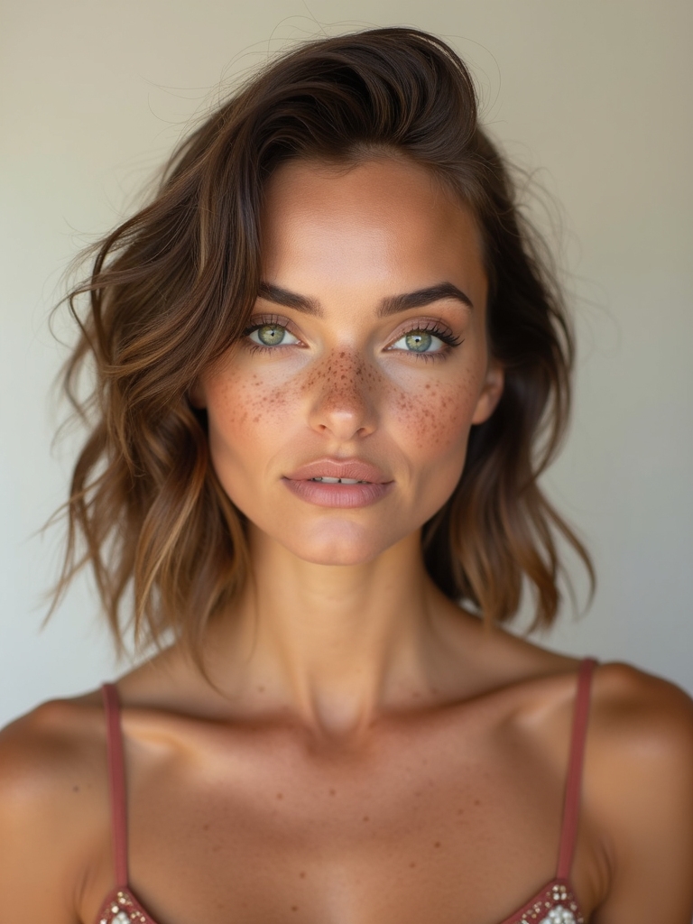 sheer freckled breathable skin