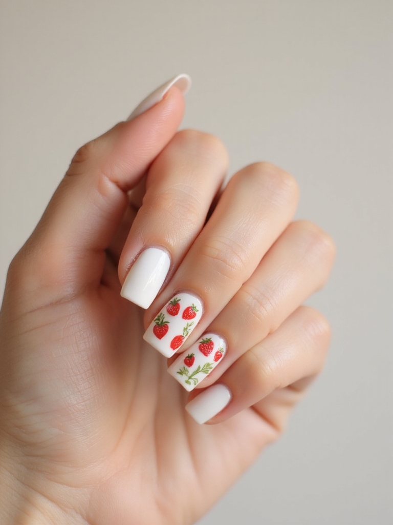sheer pink strawberry tips