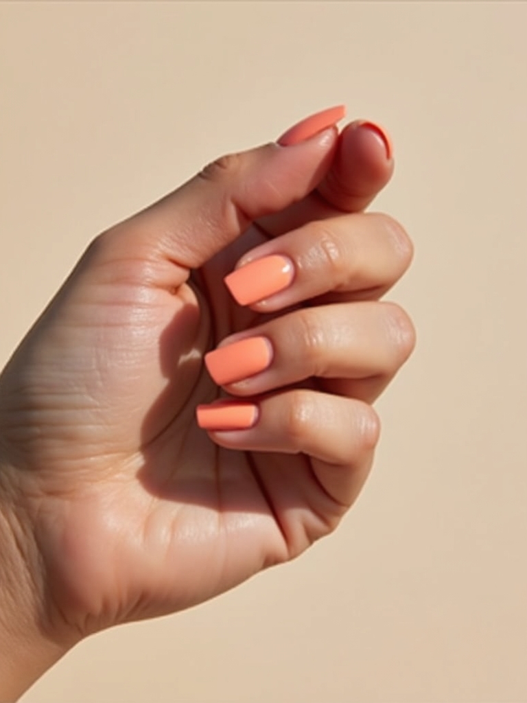 sheer sun kissed peach shimmer