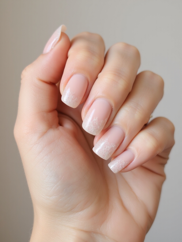 sheer tulle romantic nail designs