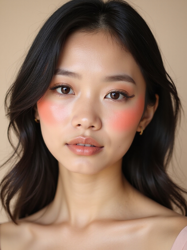 sheered cherry stain dewy cheeks