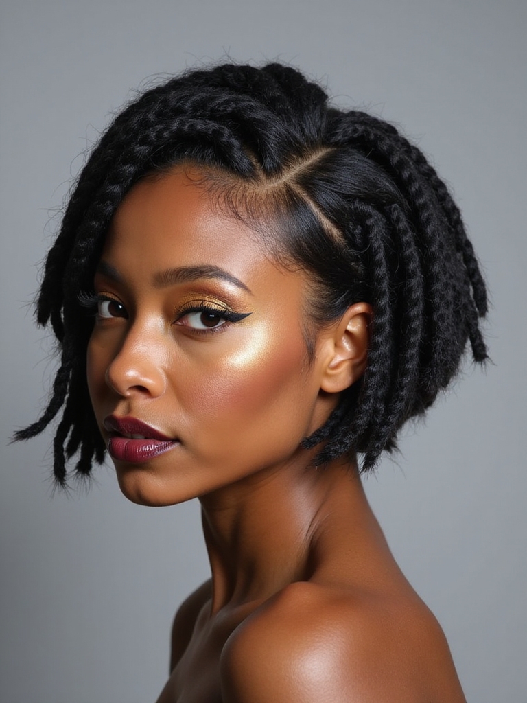 short chic dreadlock styles