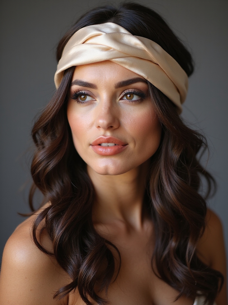 silk satin headband elegance