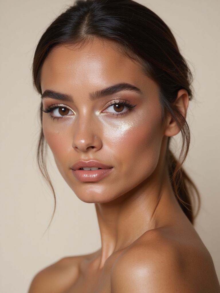 silken upward dewy highlight