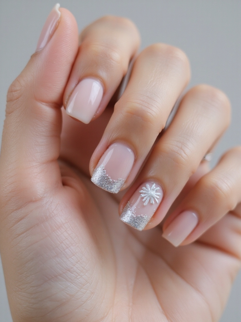 single icy snowflake accent