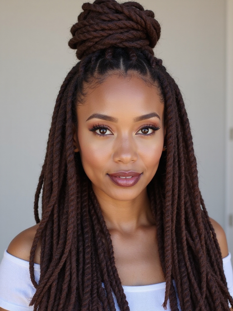 sleek and sophisticated dreadlocks