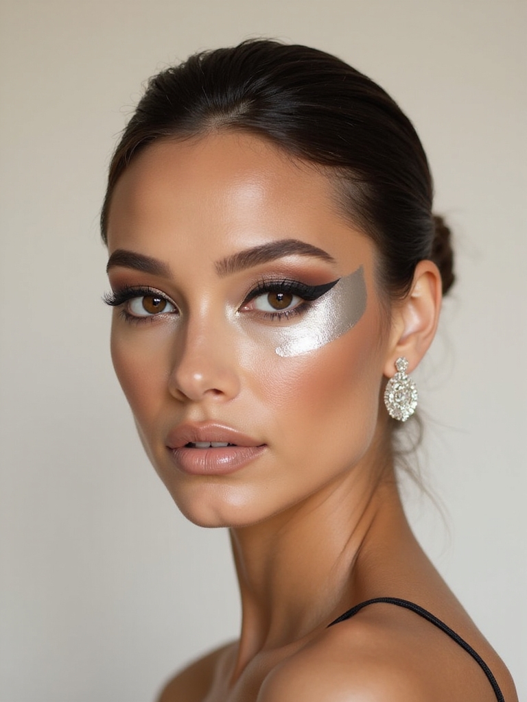 sleek chrome cut crease