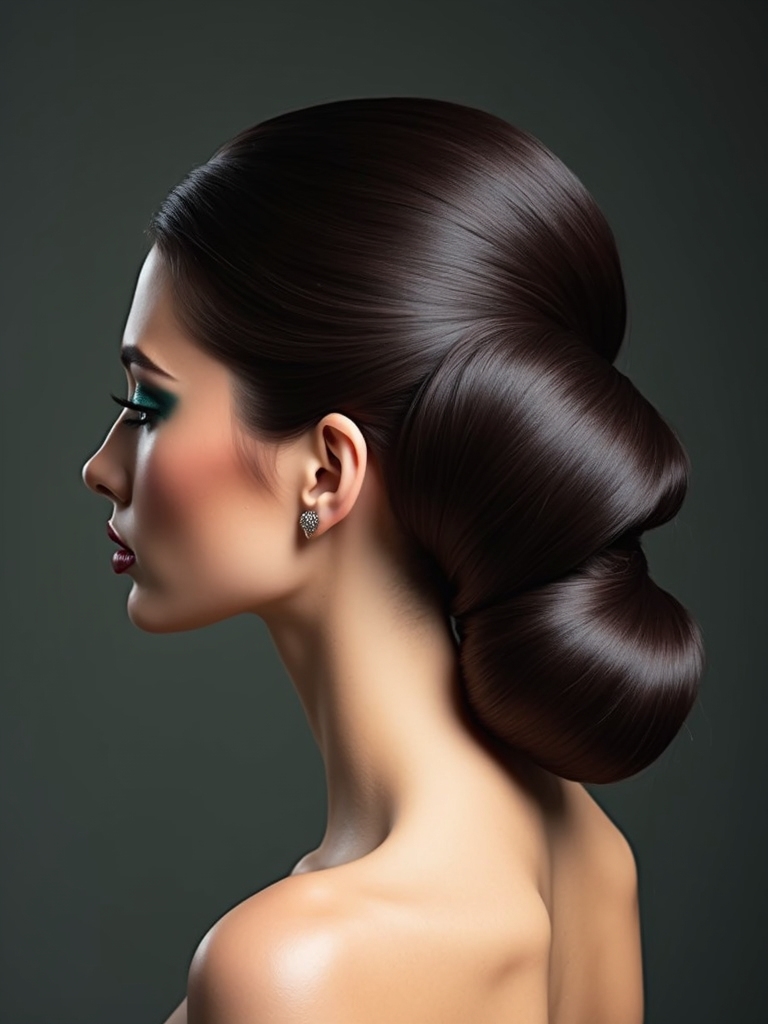 sleek modern slicked back hairstyle