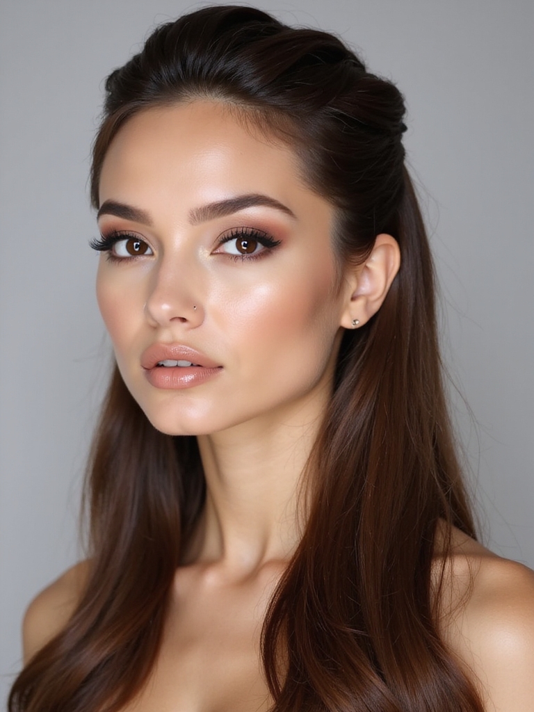 sleek sophisticated humidity proof hairstyle